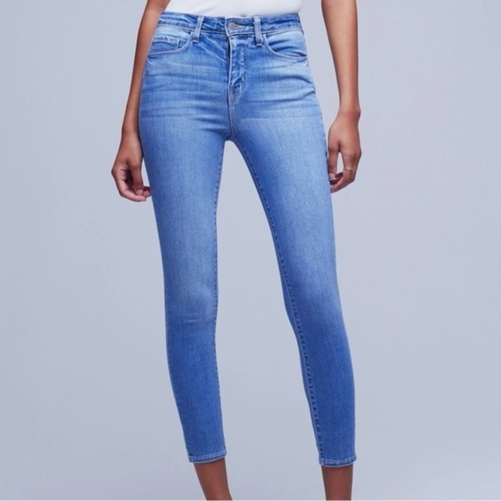 NEW L'agence Margot High Rise Skinny Jeans in Cambridge Size 34 $255